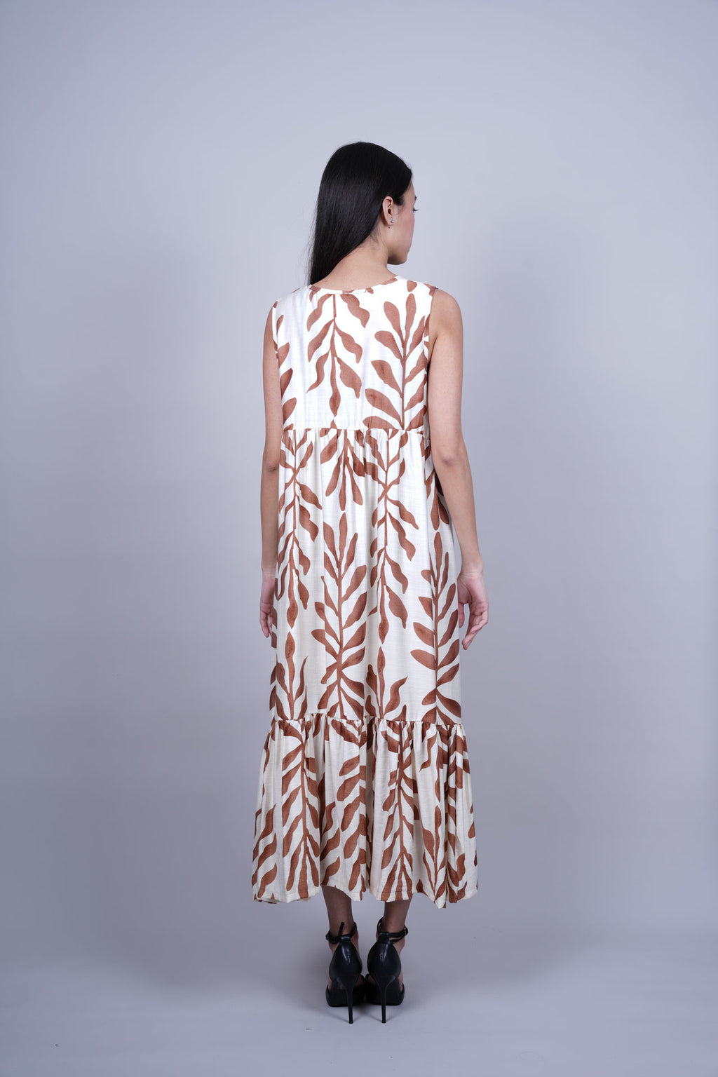 BOTANICAL PRINT MAXI DRESS