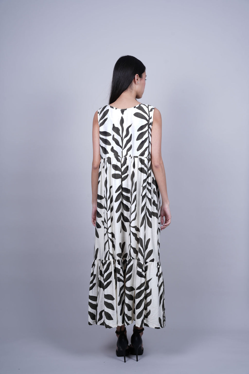 BOTANICAL PRINT MAXI DRESS