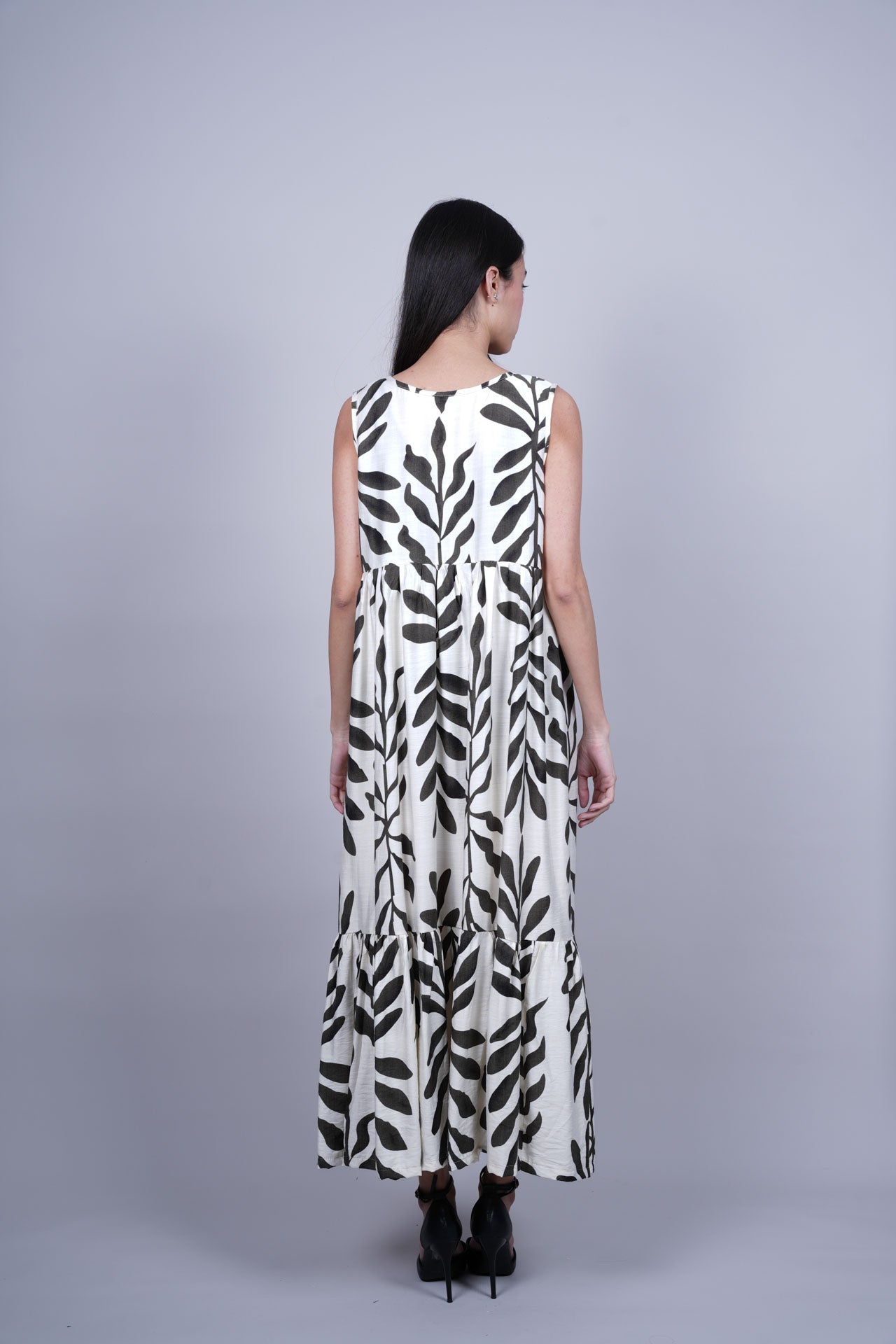 BOTANICAL PRINT MAXI DRESS
