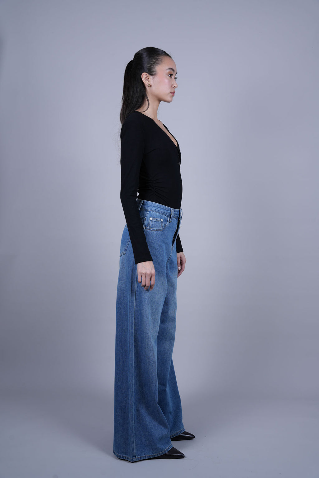 RETRO BLUE DENIM JEANS