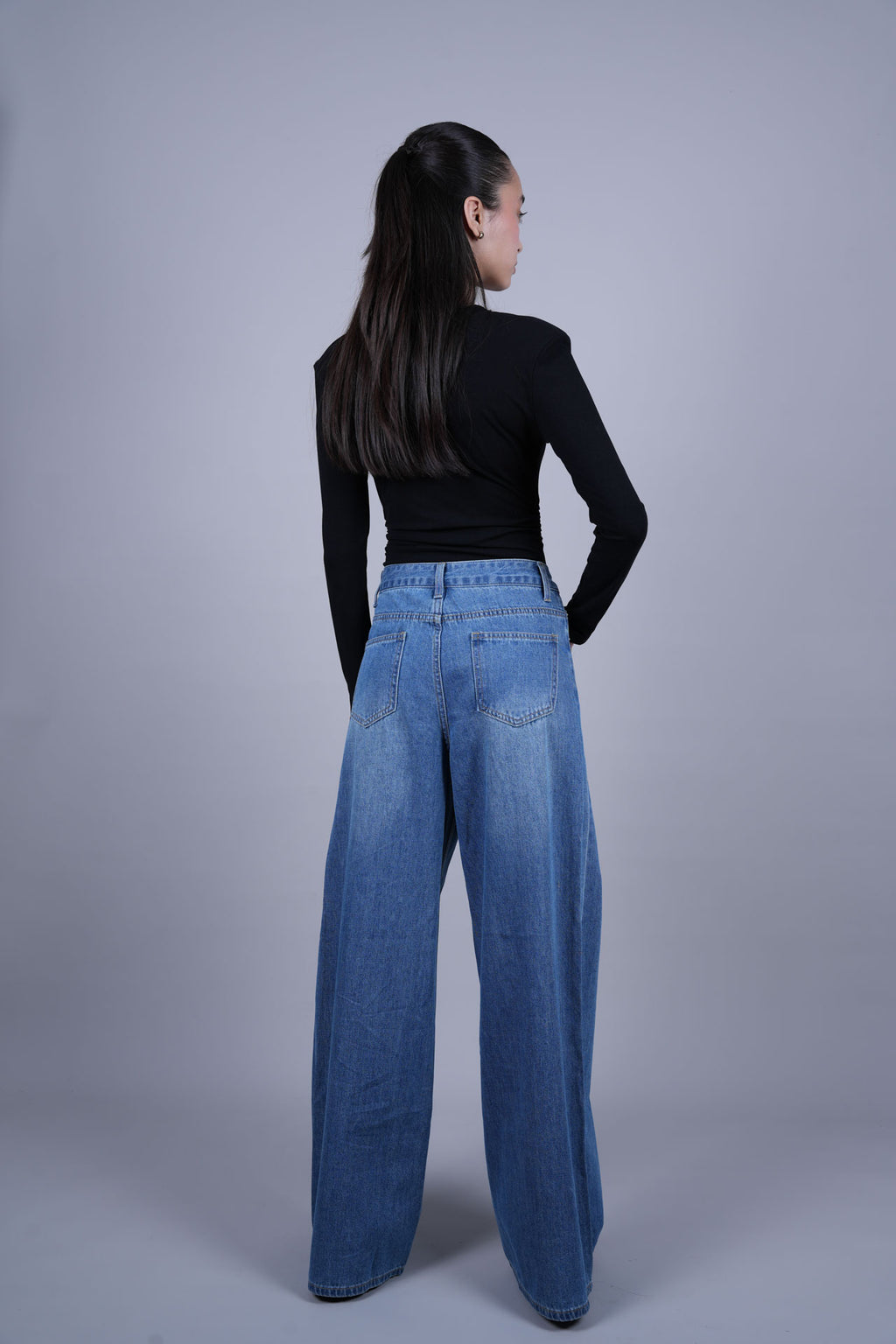RETRO BLUE DENIM JEANS