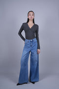 LIGHT BLUE WIDE LEG JEANS