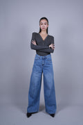 LIGHT BLUE WIDE LEG JEANS
