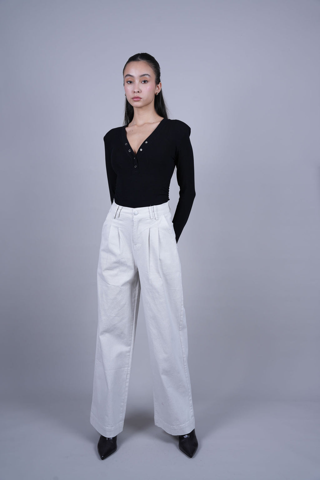 HIGH WAIST WIDE LEG PANTS