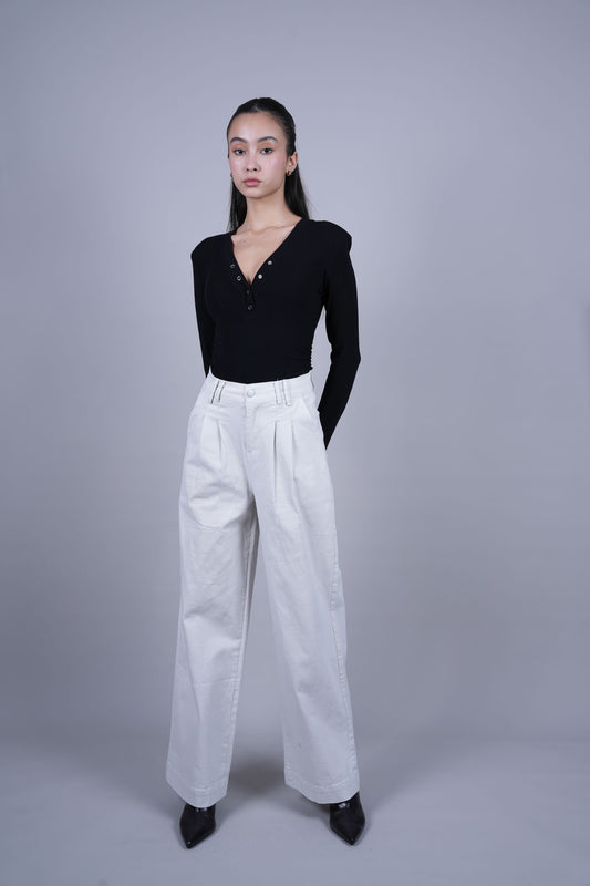 HIGH WAIST WIDE LEG PANTS
