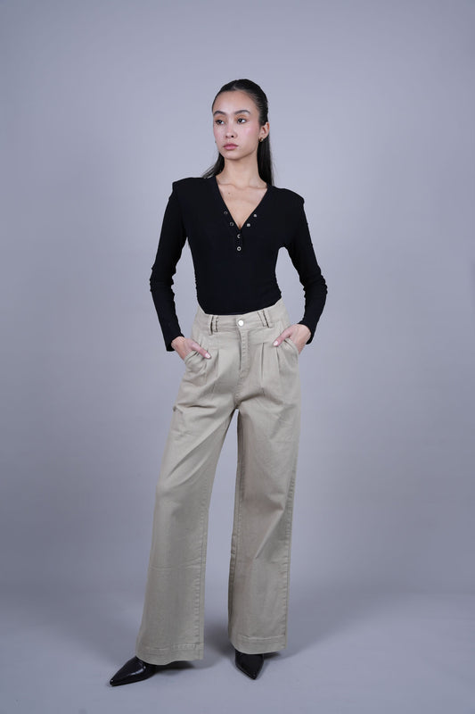 HIGH WAIST WIDE LEG PANTS