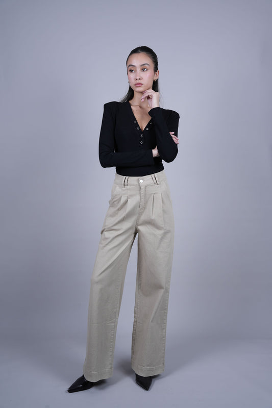 HIGH WAIST WIDE LEG PANTS
