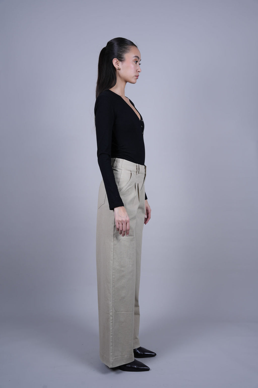 HIGH WAIST WIDE LEG PANTS