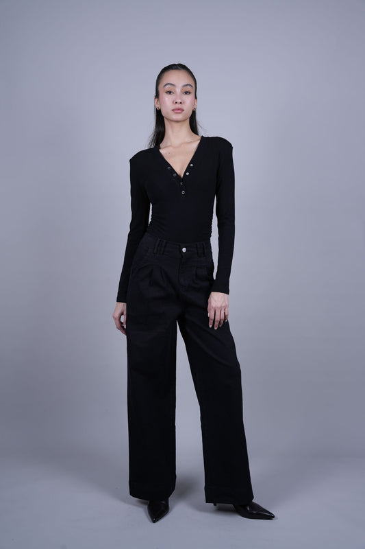 HIGH WAIST WIDE LEG PANTS