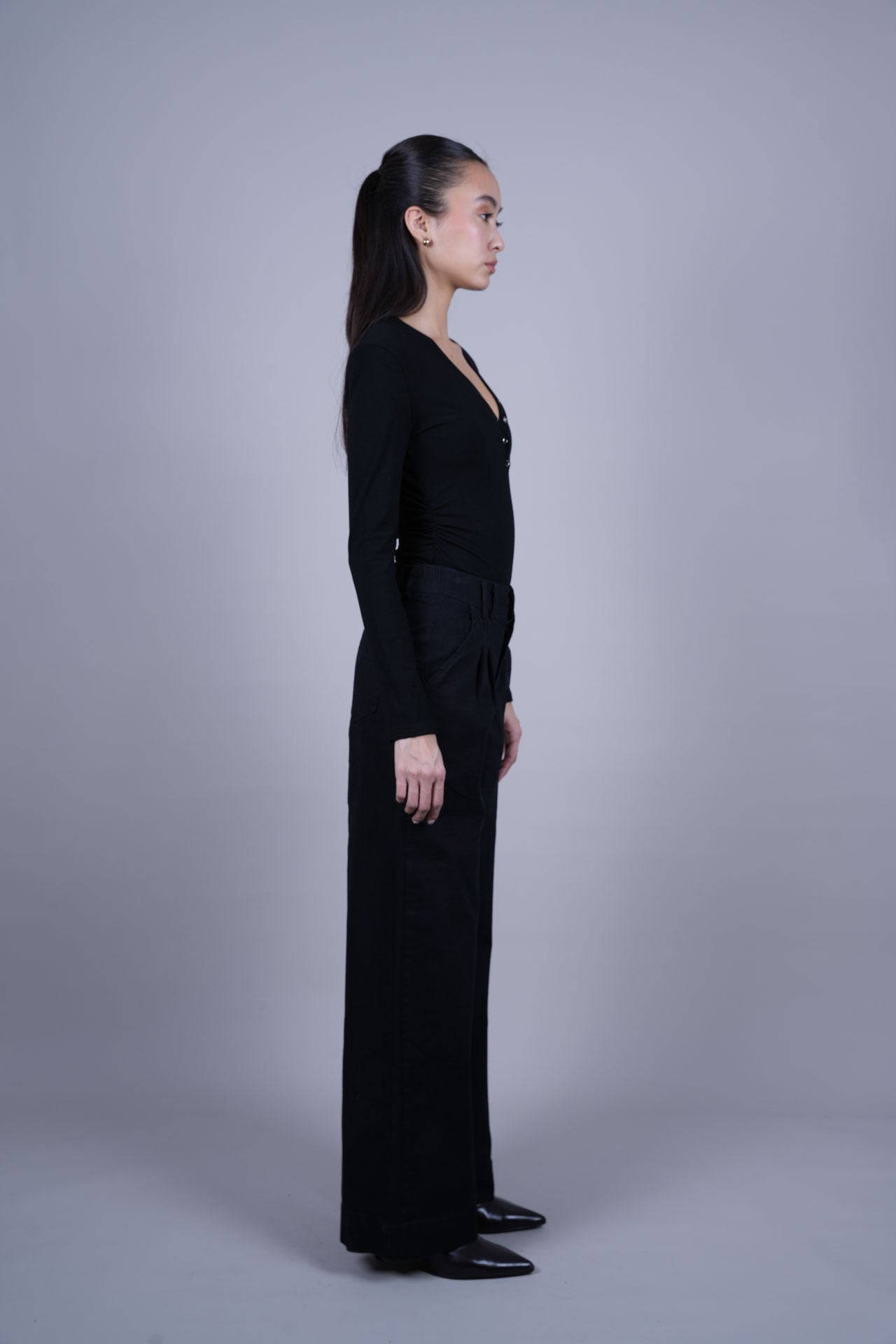 HIGH WAIST WIDE LEG PANTS