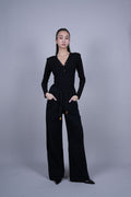 DRAWSTRING WIDE LEG PANTS