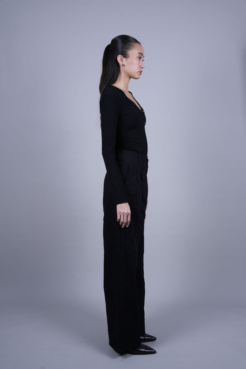 HIGH WAIST WIDE LEG PANTS