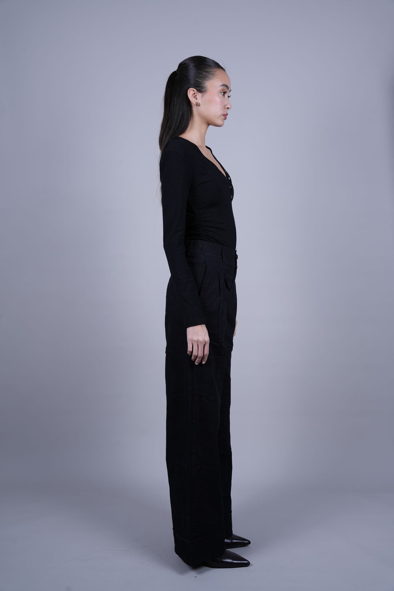 HIGH WAIST WIDE LEG PANTS
