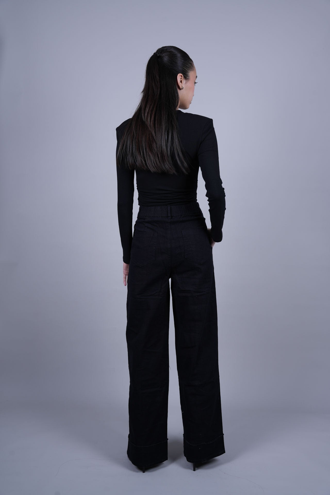 HIGH WAIST WIDE LEG PANTS