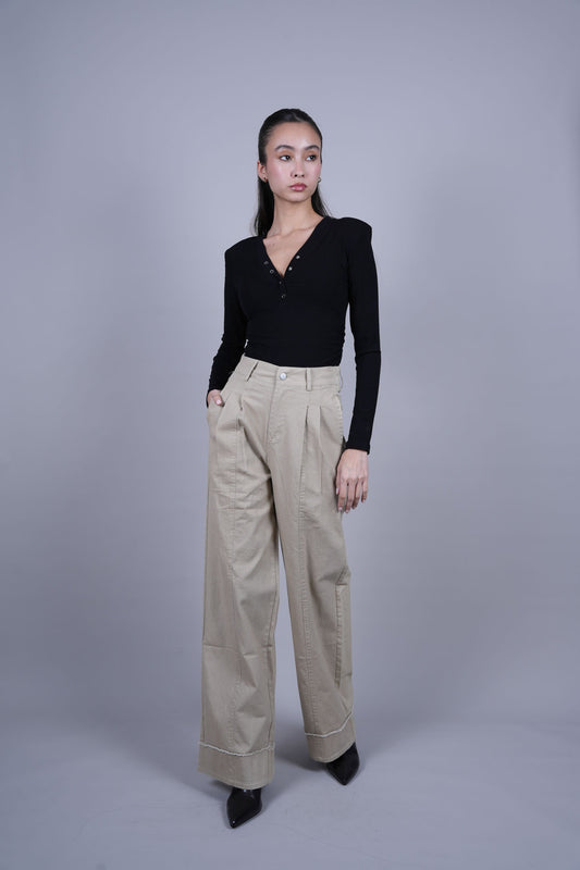 HIGH WAIST WIDE LEG PANTS