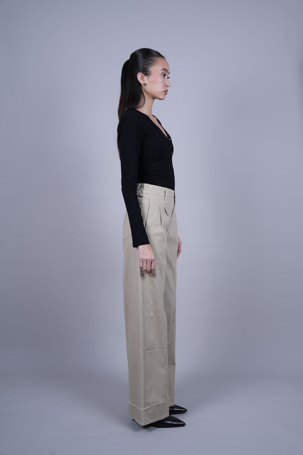 HIGH WAIST WIDE LEG PANTS