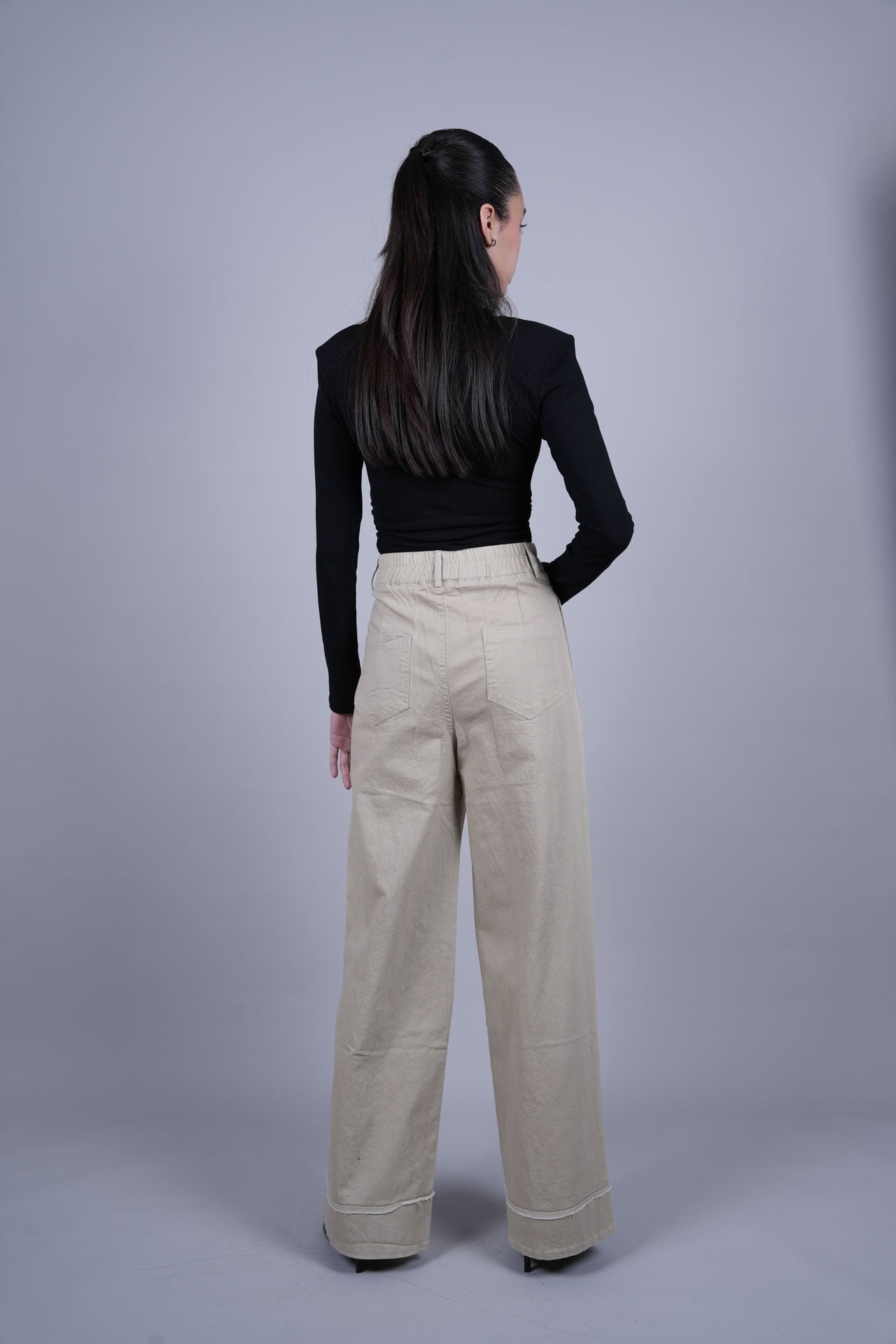 HIGH WAIST WIDE LEG PANTS
