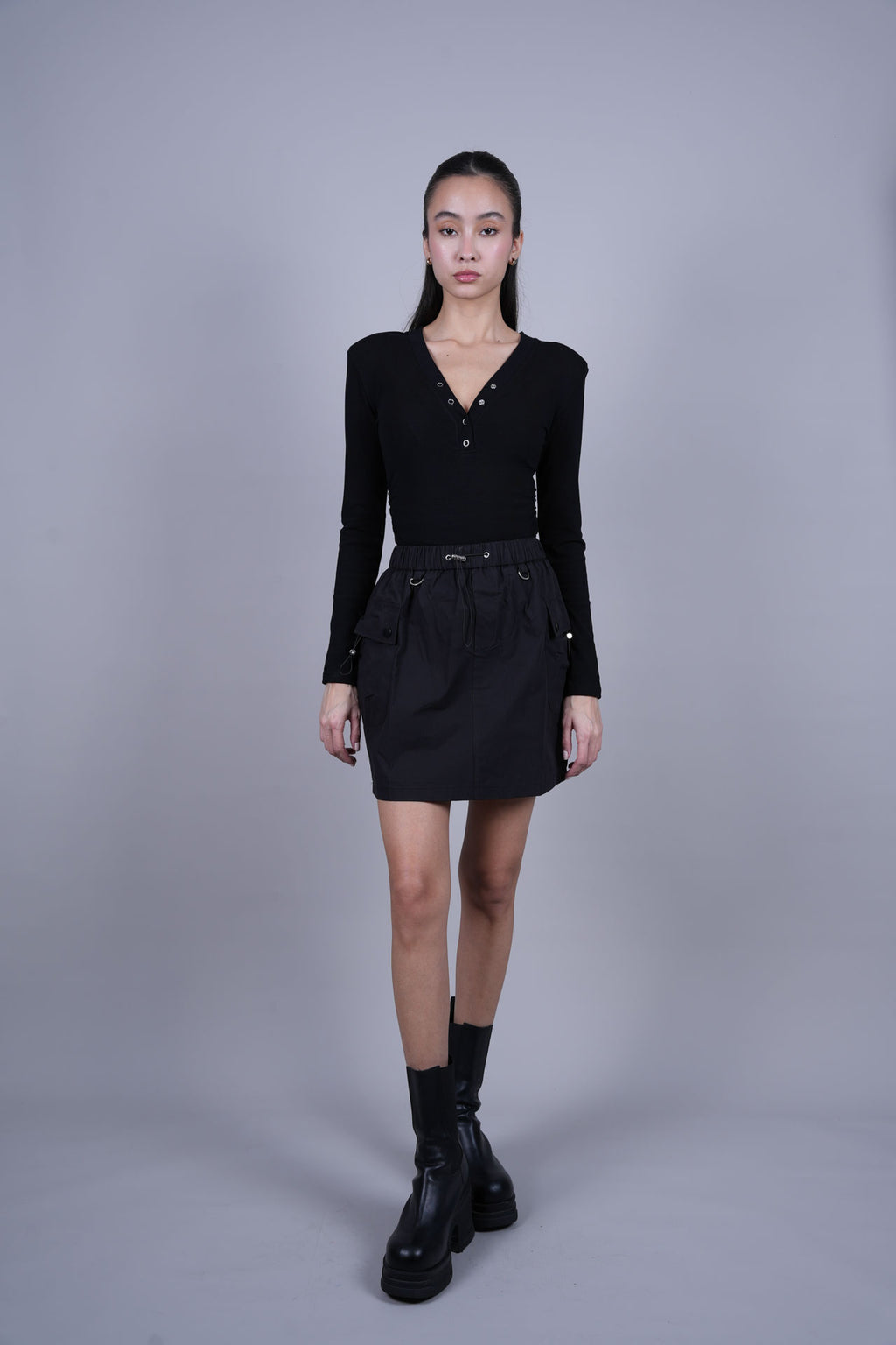 POCKET DETAIL MINI SKIRT