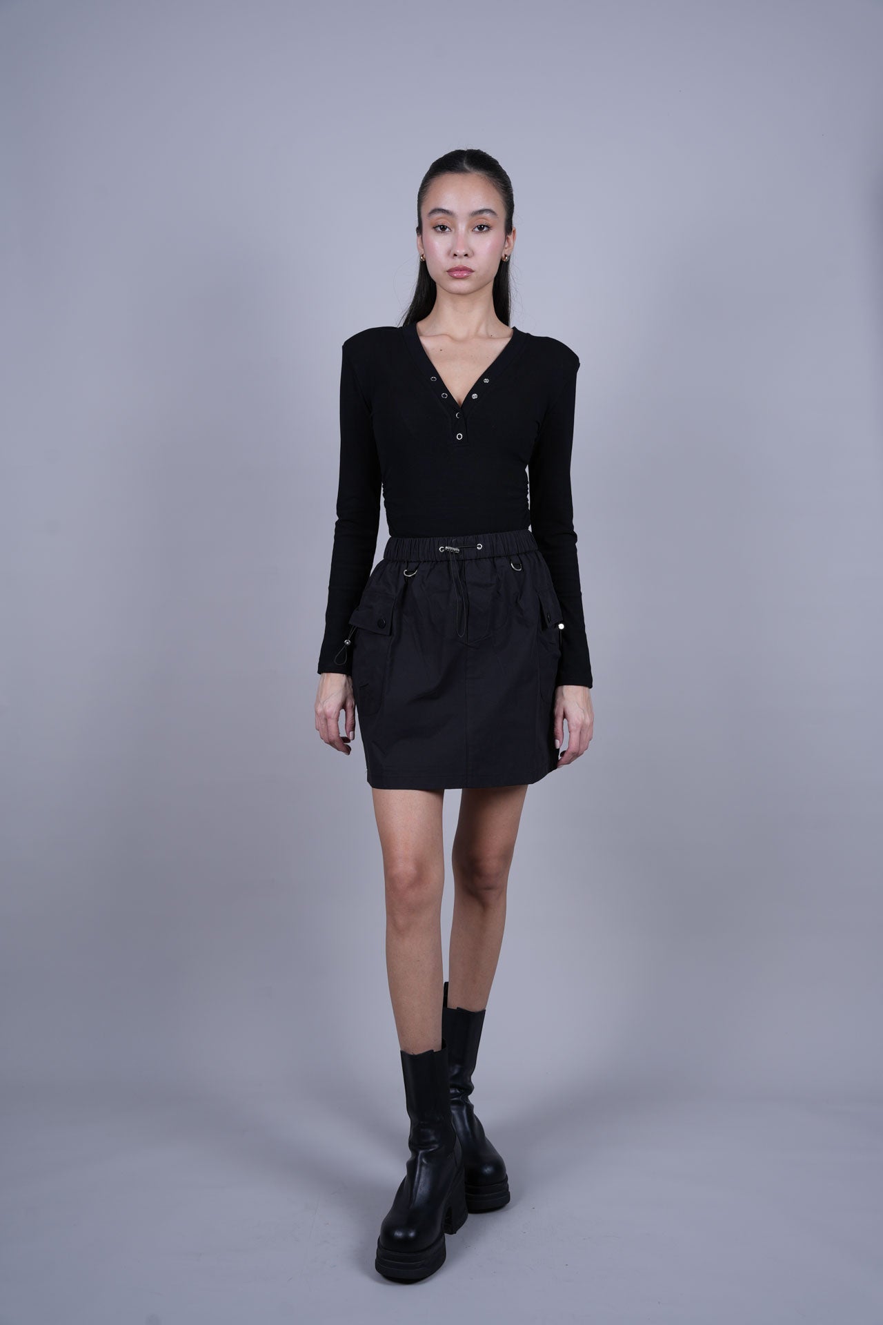 POCKET DETAIL MINI SKIRT