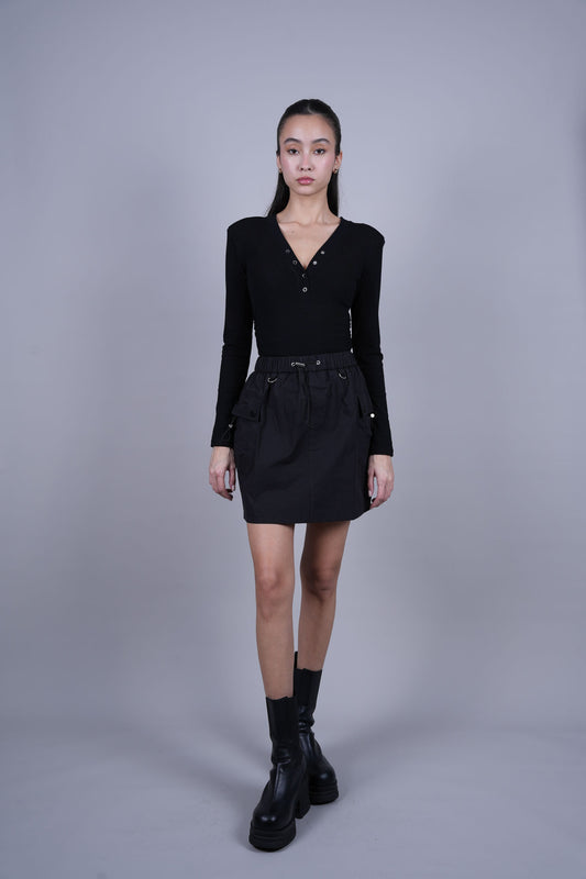 POCKET DETAIL MINI SKIRT