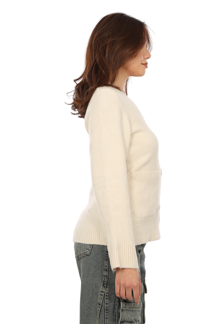 WOOL SWEATER WITH POCKETS