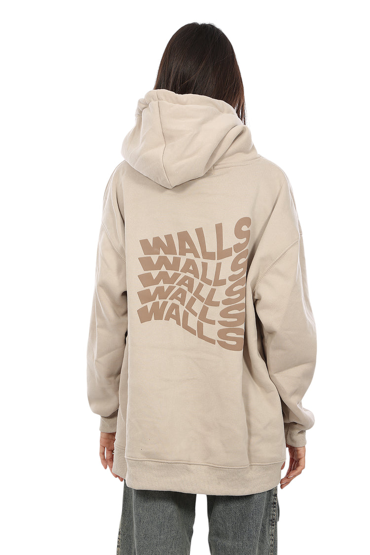 WALLS PRINTED VELVET-LINED HOODIE