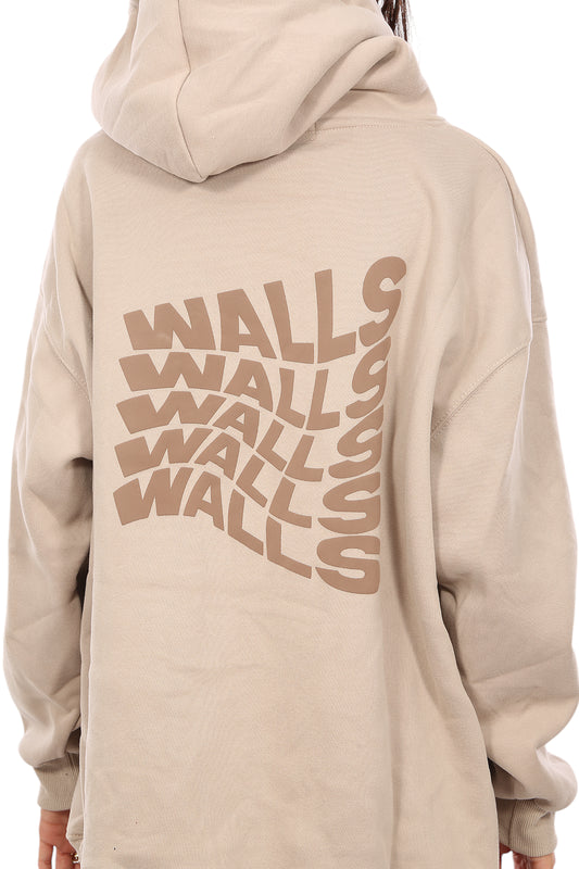 WALLS PRINTED VELVET-LINED HOODIE