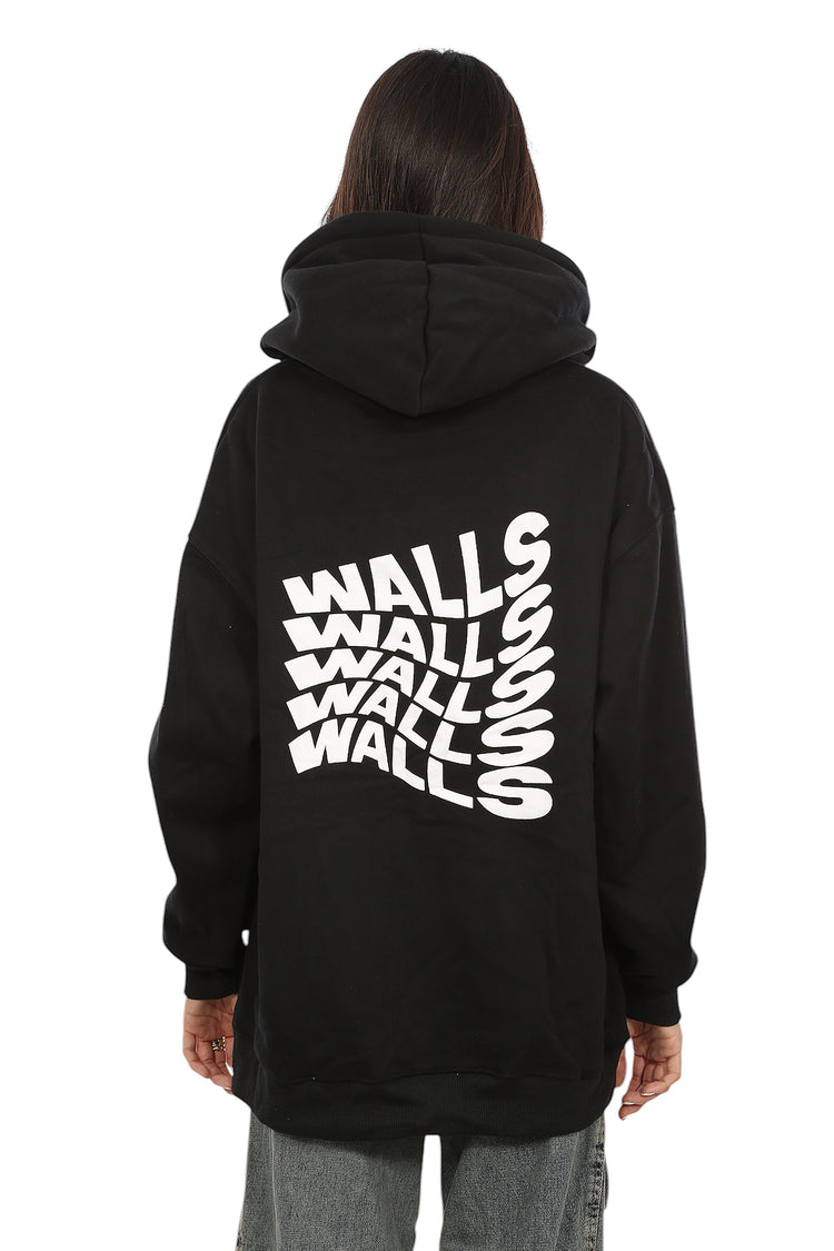 WALLS PRINTED VELVET-LINED HOODIE