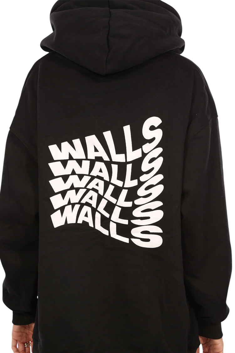 WALLS PRINTED VELVET-LINED HOODIE