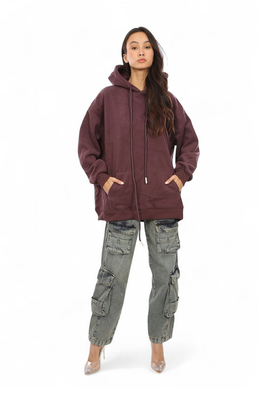 VELVET-LINED HOODIE