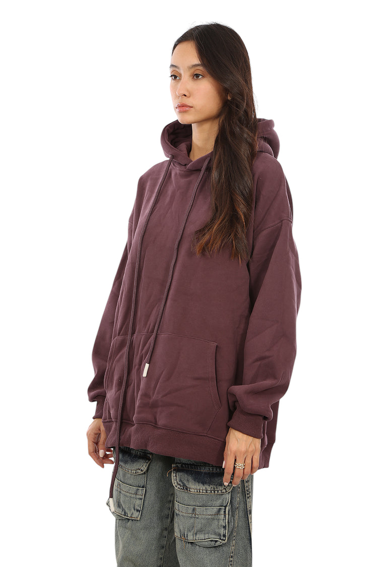 VELVET-LINED HOODIE