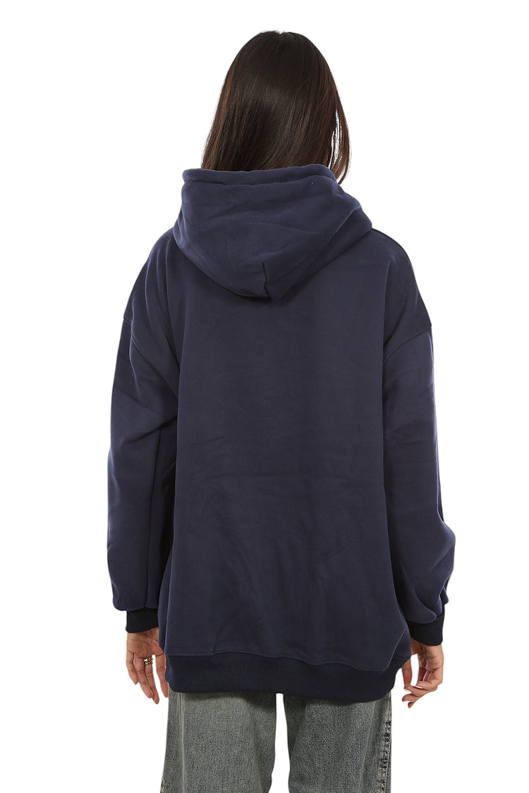 VELVET-LINED HOODIE