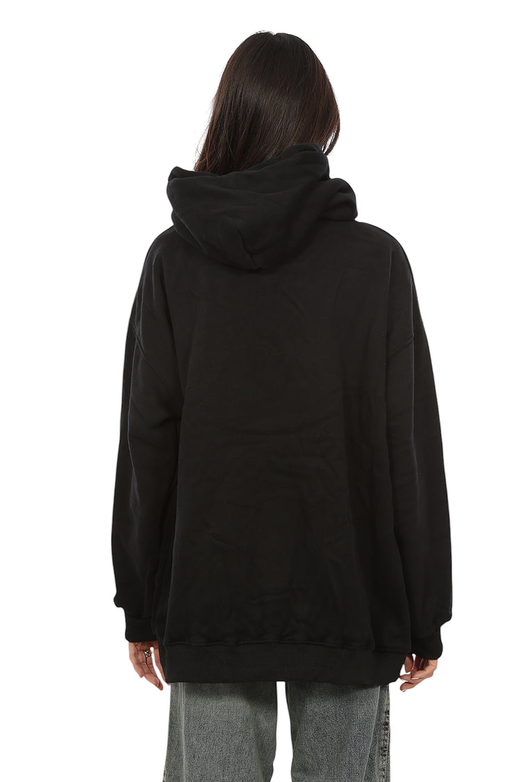 VELVET-LINED HOODIE