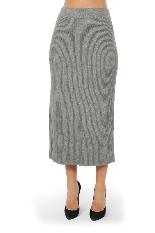 LONG WOOL SKIRT