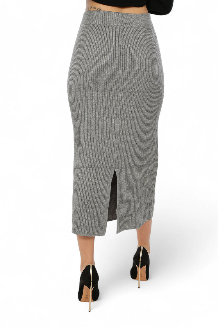 LONG WOOL SKIRT