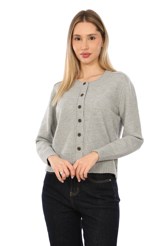 BUTTON UP SWEATER