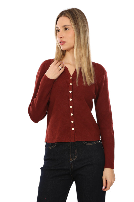 BUTTON UP SWEATER