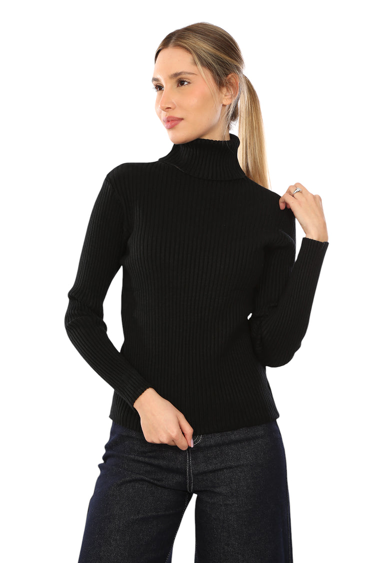 TURTLENECK RIBBED TOP