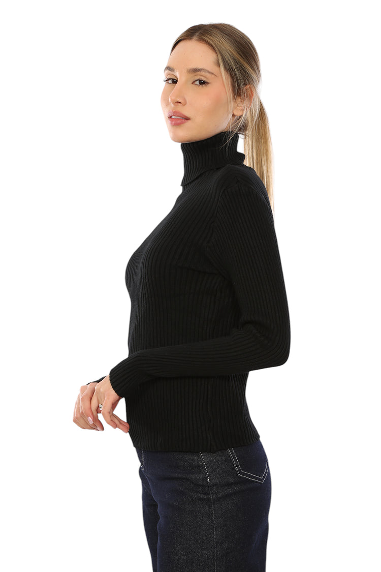 TURTLENECK RIBBED TOP