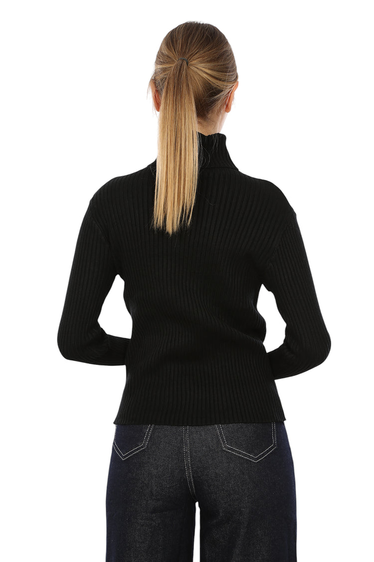 TURTLENECK RIBBED TOP