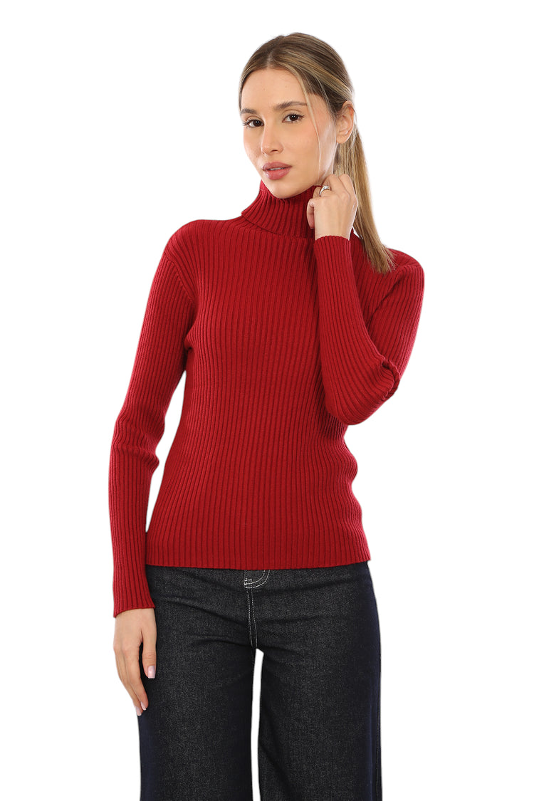 TURTLENECK RIBBED TOP