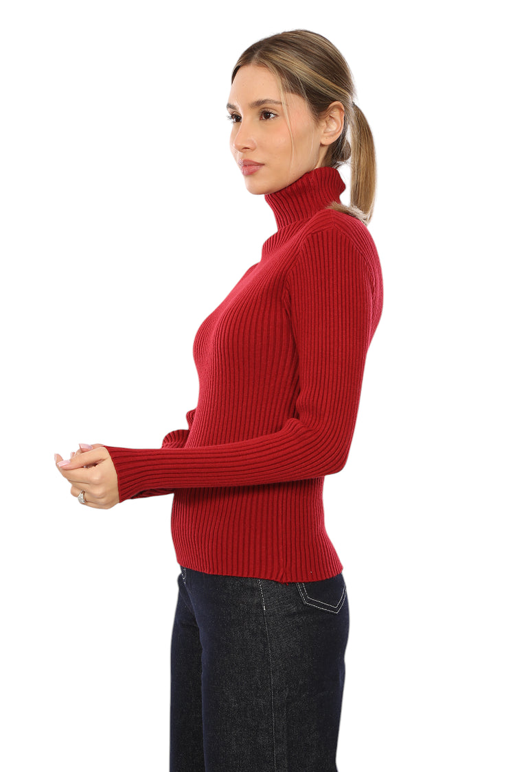 TURTLENECK RIBBED TOP