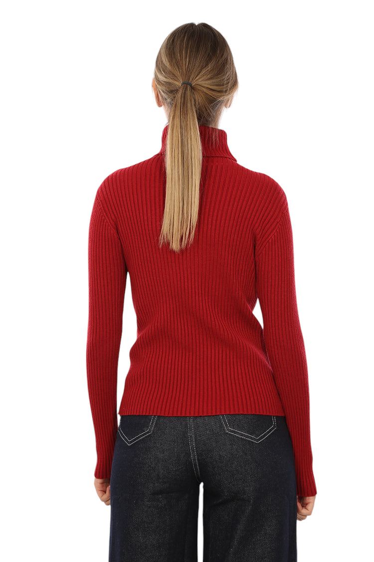 TURTLENECK RIBBED TOP