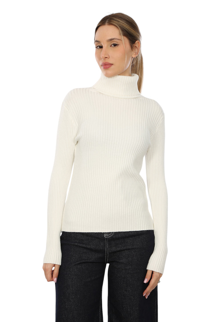 TURTLENECK RIBBED TOP