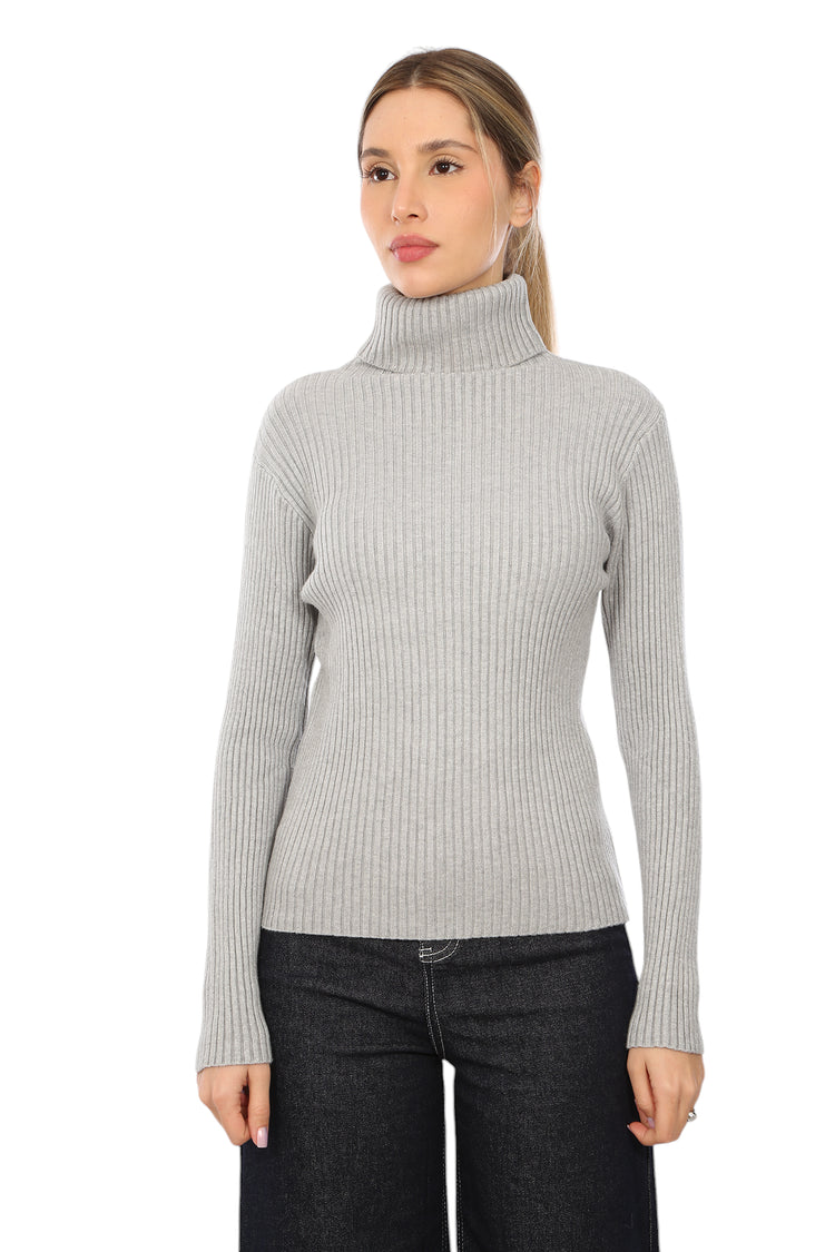 TURTLENECK RIBBED TOP