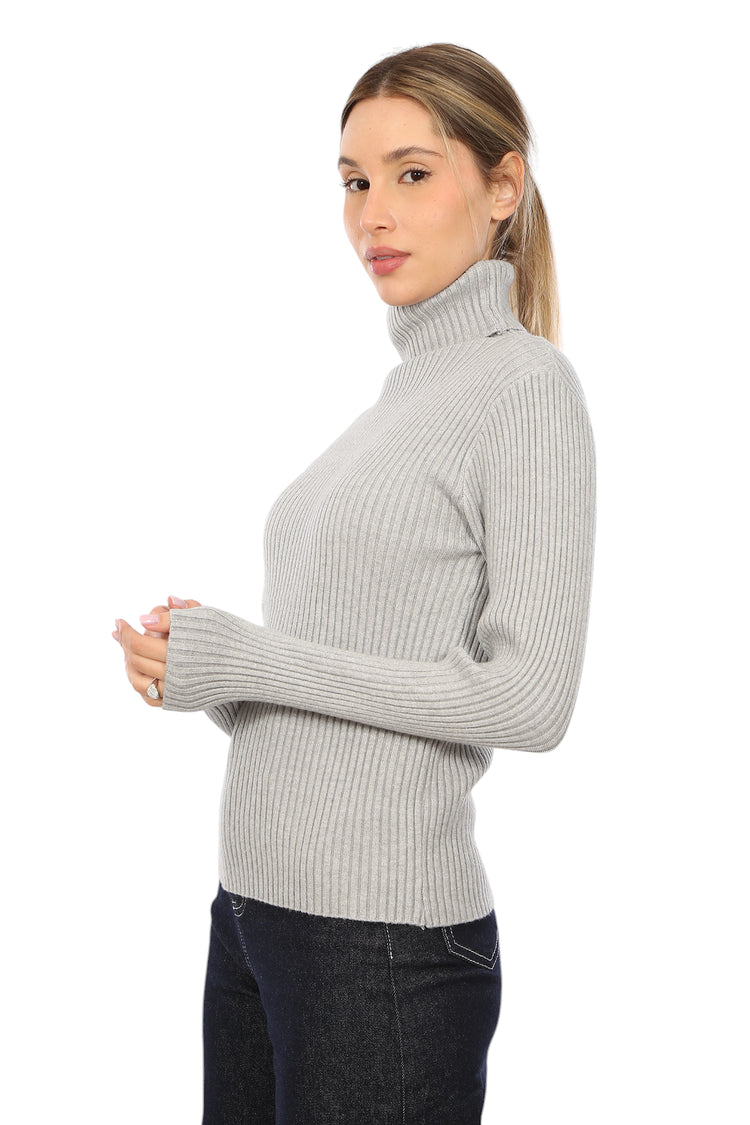 TURTLENECK RIBBED TOP