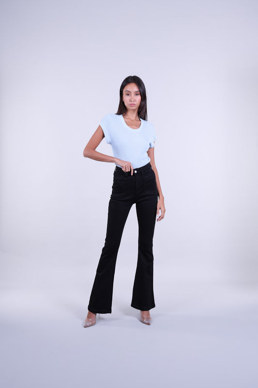RIBBED SCOOP TOP