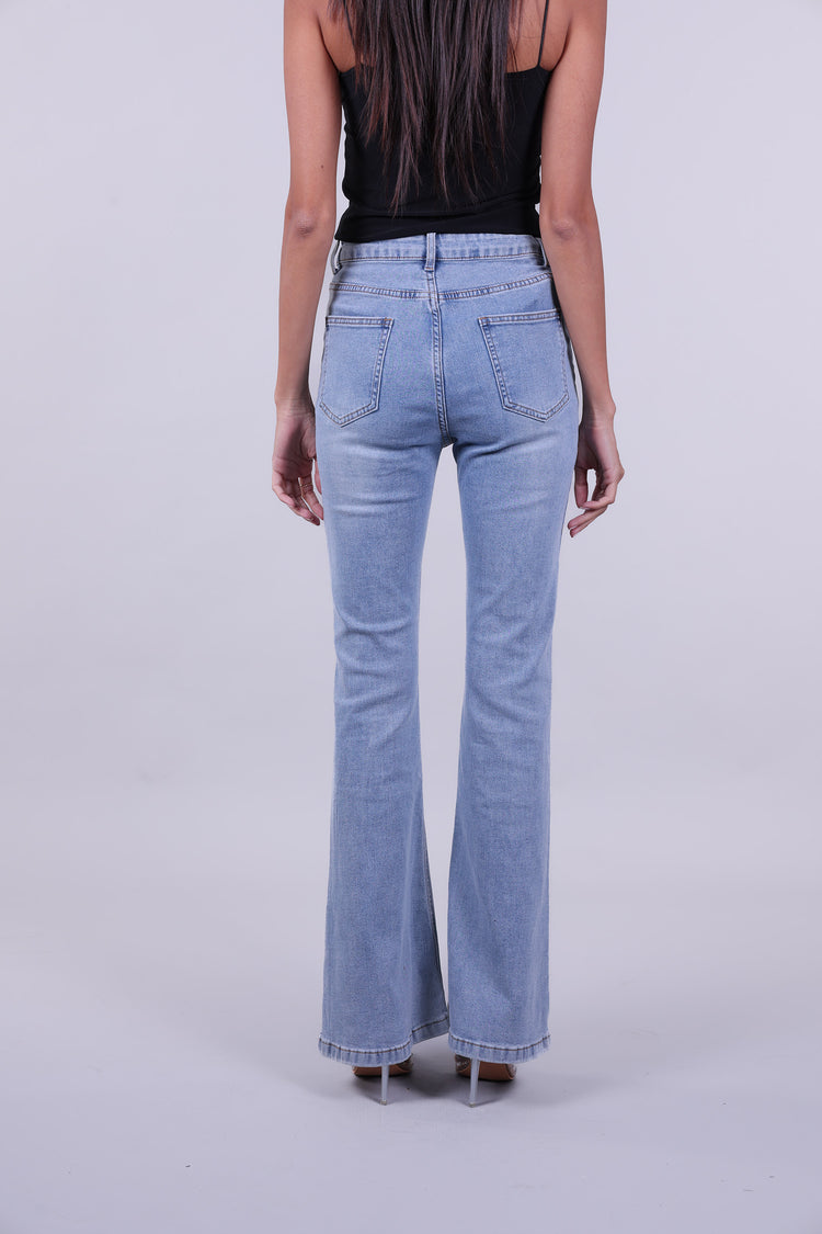 SLIM FLARE JEANS