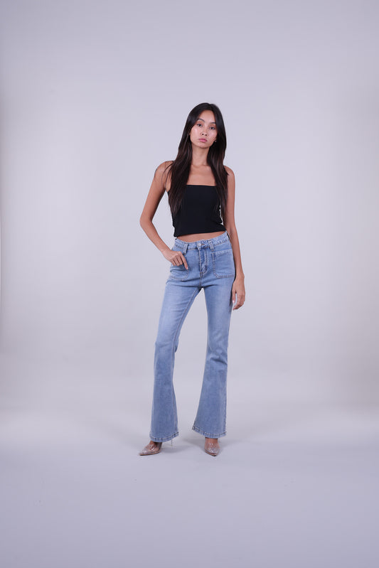 SLIM FLARE JEANS