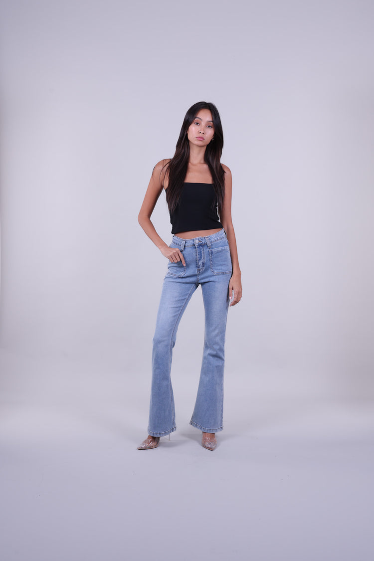 SLIM FLARE JEANS
